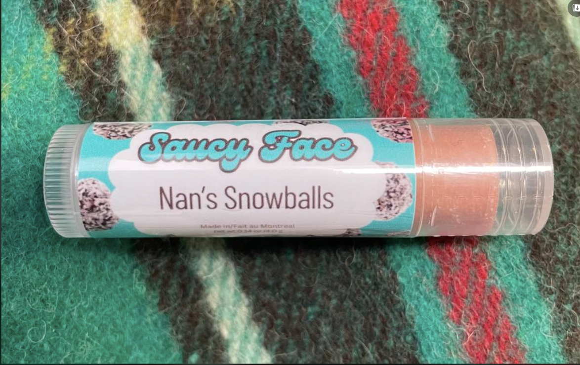 Saucy Face Lip Balm - Nan's Snowballs
